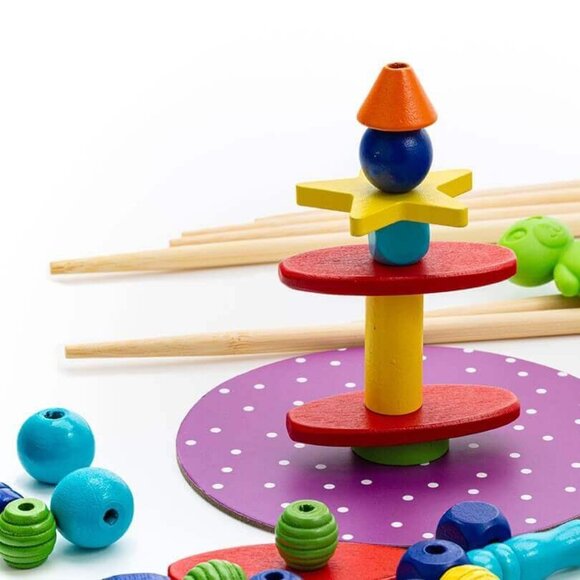 New Sealed Djeco Game Totem Zen-Balance, building & Chopsticks Skill Fun Game 🥢 - Picture 7 of 12